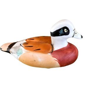Vintage Frankel Duck Bird Made In Taiwan Hand Painted - 5in
